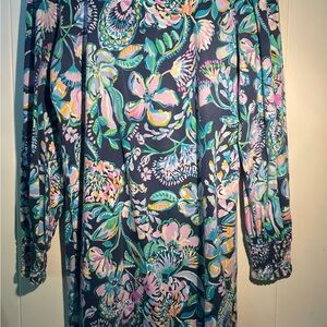 Lilly Pulitzer Floral Long Sleeve Dress - Multicolor